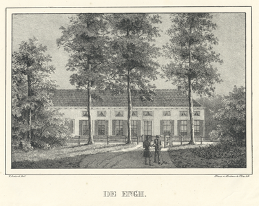 202384 Gezicht op de voorgevel van het huis De Engh te Driebergen.